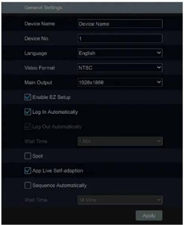 Speco Technologies H16HRLN - General Configuration - 1