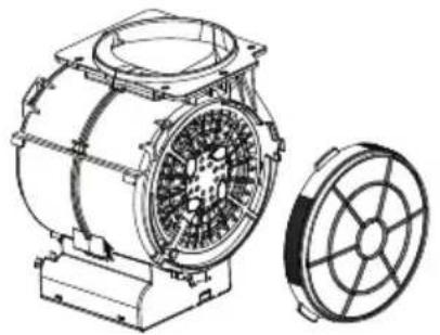 HAIER HP90ICSX4 - Fitting the carbon filters: - 1