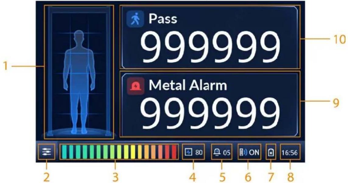 Pass 999999 Metal Alarm 999999 10 2 3 4 5 6 7 8