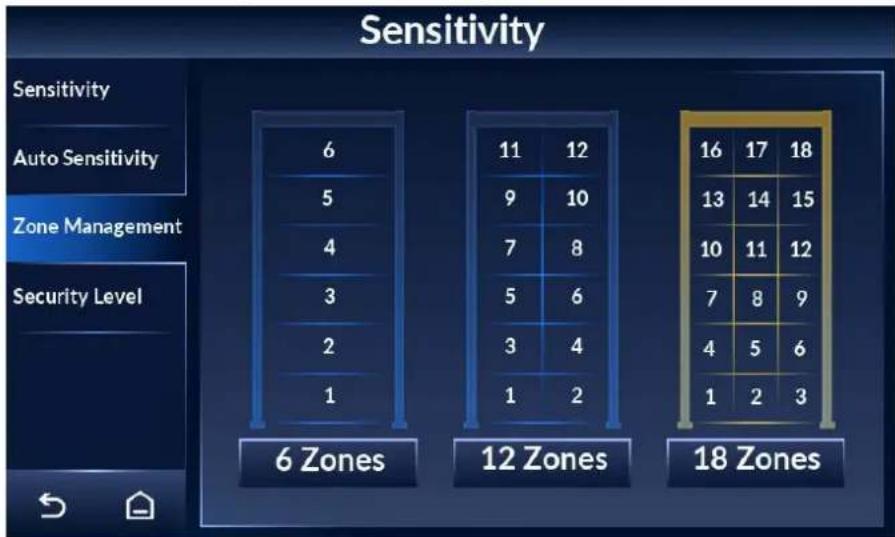 Dahua Technology ISC-D718-S2 - Selecting Zones - 1