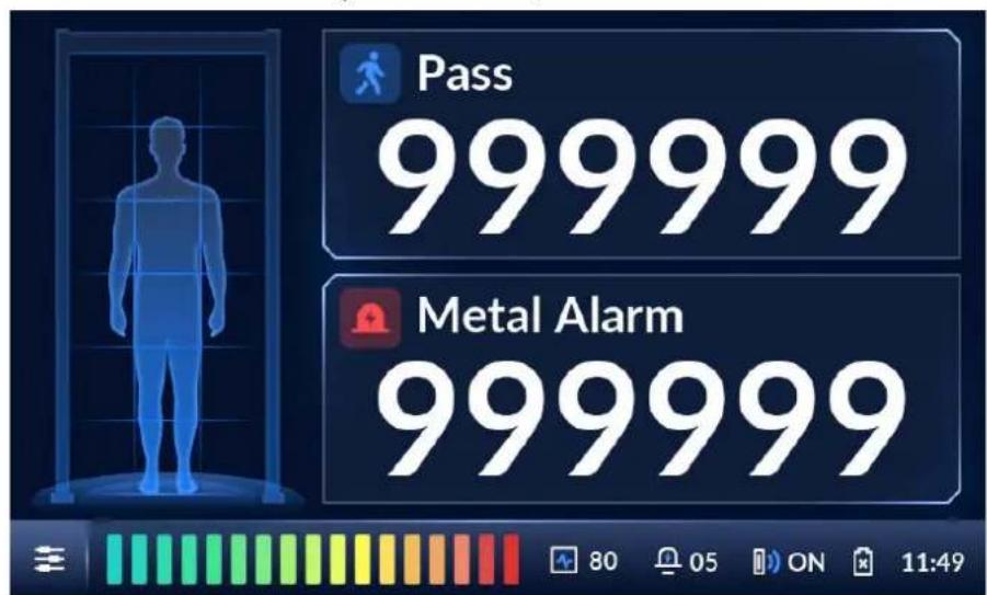 Pass 999999 Metal Alarm 999999