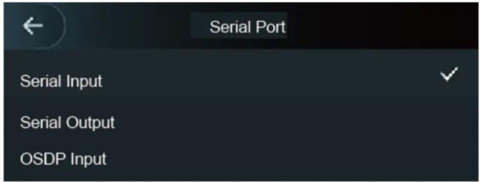 Serial Port Serial Input Serial Output OSDP Input
