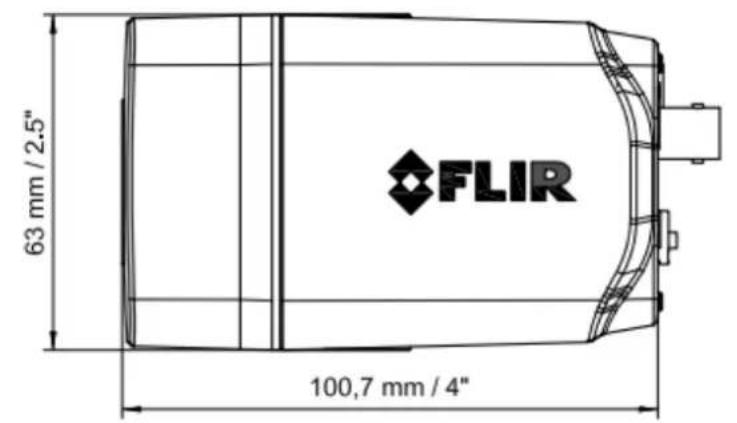 63 mm / 2.5" FLIR 100,7 mm / 4"