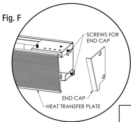 Fig. F SCREWS FOR END CAP END CAP HEAT TRANSFER PLATE