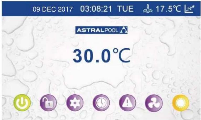 09 DEC 2017 03:08:21 TUE 17.5°C ASTRALPOOL 30.0°C