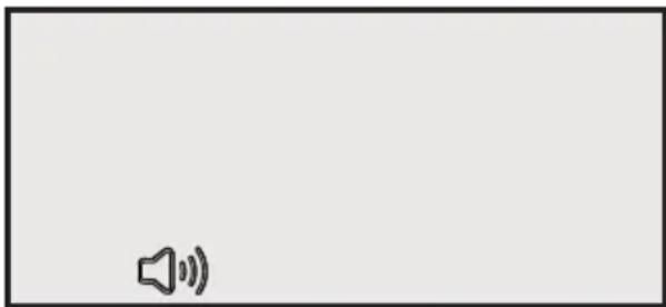 Blank white rectangle with a small speaker icon in the bottom-left corner (no text or symbols)