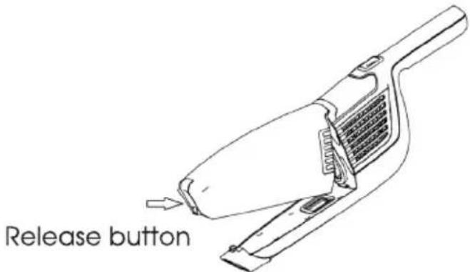 Kubo KBVVC4113 - Cleaning the dust container and filters - 1
