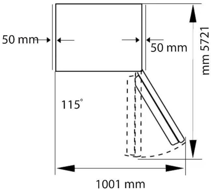 50 mm 115° 1001 mm 50 mm mm 5721