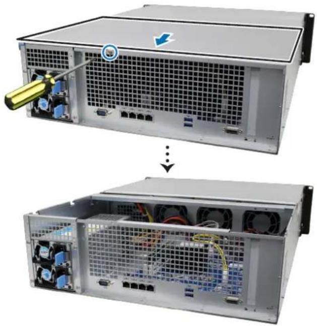 SYNOLOGY RackStation RS28221RP+ - To install the RAM module - 1