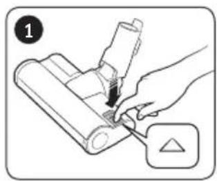 Illustration of a hand using a tool to adjust or install electronic components (no text or symbols visible).