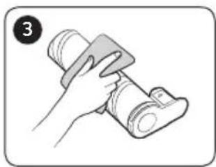 Illustration of a hand using a tool to lift a cylindrical object (no text or symbols).