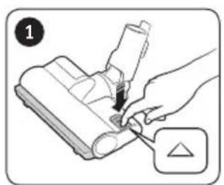 Illustration of a hand using a tool to adjust or install a mechanical component, with no visible text or symbols.