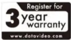 DataVideo NVD-35 Mark II - Three Year Warranty - 1