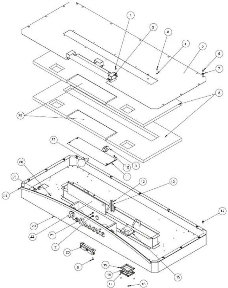 Alto-Shaam Rotisserie AR-6G - TOP aSSEMBLY - 1