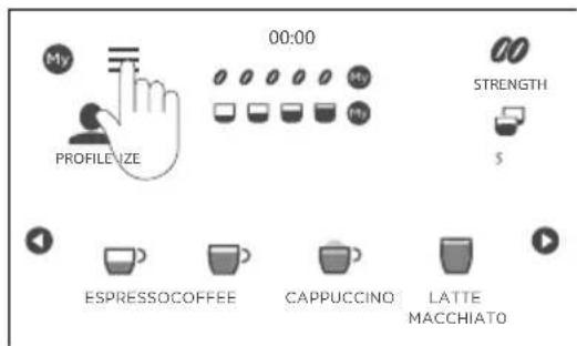 My 00:00 PROFILE STRENGTH ESPESSOCOFFEE CAPPUCCINO LATTE MACCHIATO