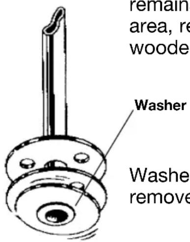 remain area, re woode Washer Washer remove