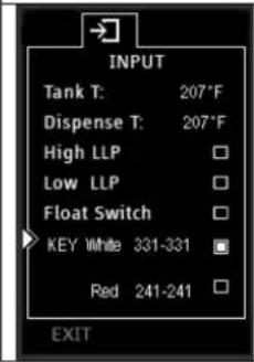 Fetco HWD-2105TOD - Programming and diagnostic screens - 1