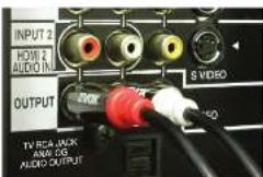 INPUT 2 HOME 2 AUDIO IN OUTPUT S VIDEO TV RCA/ACK AM/OS AUDIO OUTPUT