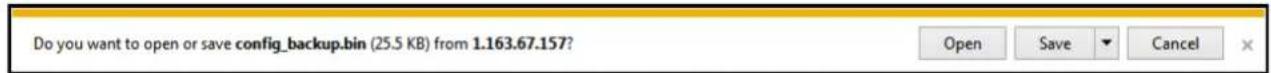 Do you want to open or save config_backup.bin (25.5 KB) from 1.163.67.157?