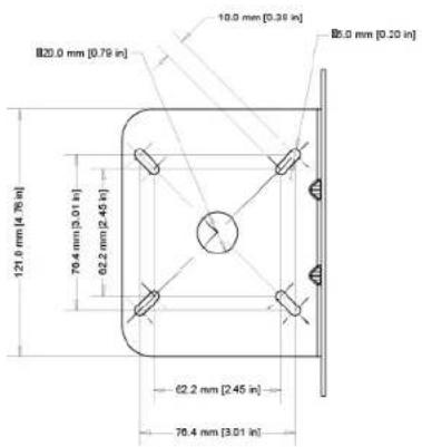 120.0 mm [0.79 in] 70.4 mm [3.01 in] 62.2 mm [2.45 in] 62.2 mm [2.45 in] 70.4 mm [3.01 in] 10.0 mm [0.39 in] 85.0 mm [0.20 in]