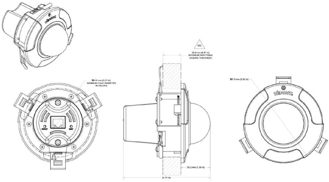 Verint V3320FDW-DN - S5120FDW-DN and S5250FDW-DN - 24