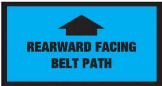 REARWARD FACING BELT PATH
