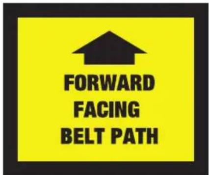 FORWARD FACING BELT PATH