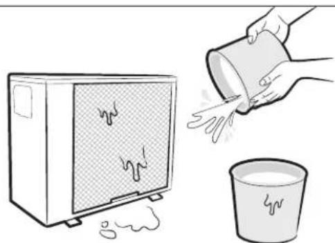 SAMSUNG AR12KCFHGWK/GA - Cleaning the indoor unit exterior and outdoor unit heat exterior - 2