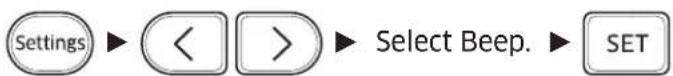 SAMSUNG AR12KCFHGWK/GA - Beep sound function - 1