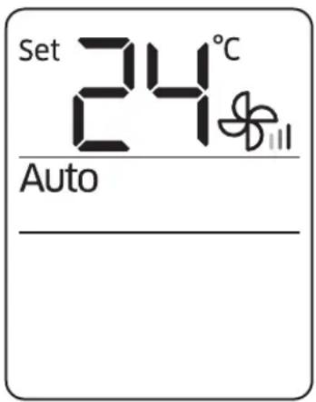 Set 24°C Auto