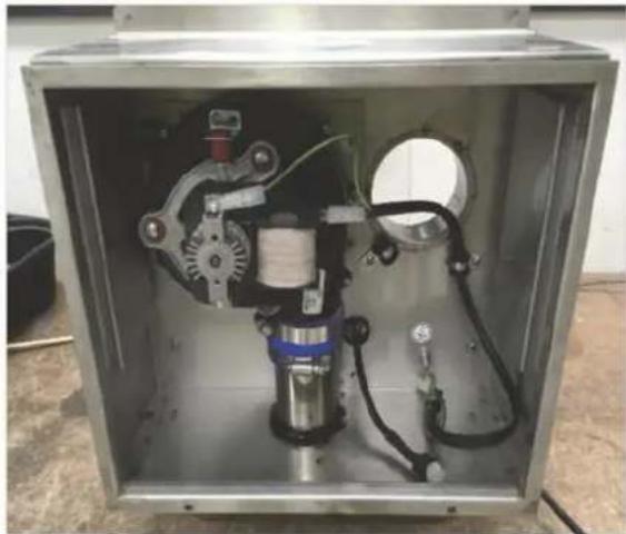 Real Flame Inspire 1100 - SETUP WITH EXTERNAL WALL MOUNTED FAN TERMINAL - 9