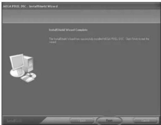 IMEGA PIXEL IPC - InstallShield Wizard InstallShield Wizard Complete The InstallShield Wizard does successfully install HEGA PIXEL IPC. Click Finish to set the system!