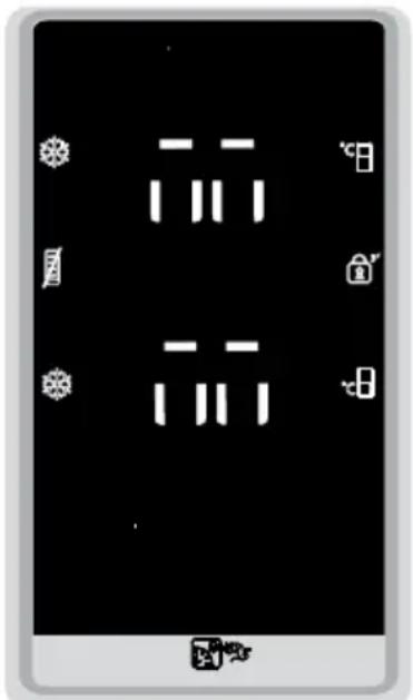 Smartphone screen displaying a 3-segment display with Chinese characters and icons for status, battery, and lock.