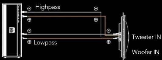 Highpass Lowpass Tweeter IN Woofer IN