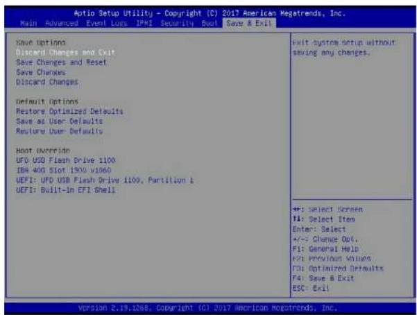 Supermicro SuperServer 1019P-WTR - Save & Exit - 1