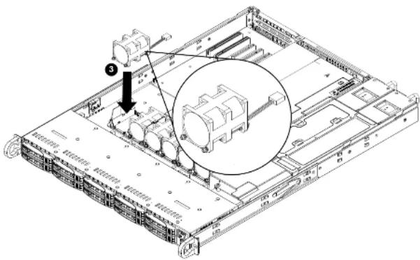 Supermicro SuperServer 1019P-WTR - Installing Fans - 1