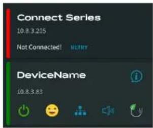 Connect Series 10.8.3.205 Not Connected! DeviceName 10.8.3.83