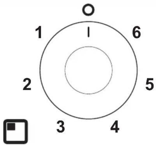 1 2 3 4 5 6 O