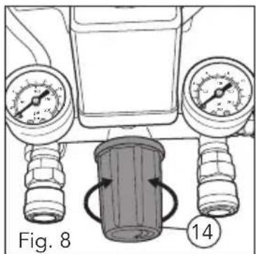 Full Boar FBACVT-5030U - Adjusting the pressure (Fig. 8) - 1