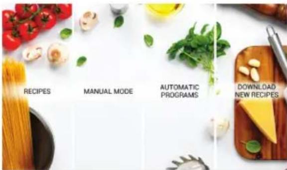 RECIPES MANUAL MODE AUTOMATIC PROGRAMS DOWNLOAD NEW RECIPES