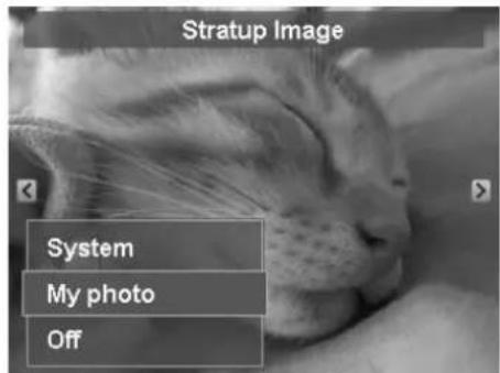 Stratup Image System My photo Off
