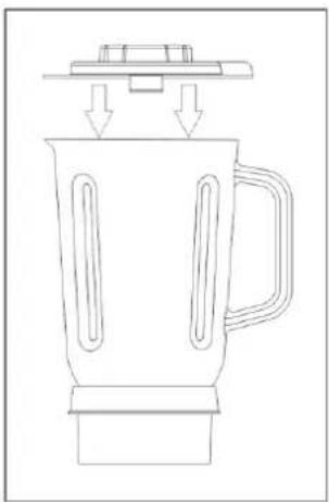 Heinner HBL-HE800SS - How to use the glass jar - 1