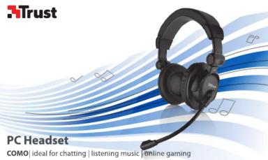 Trust PC Headset COMO | ideal for chatting | listening music | online gaming