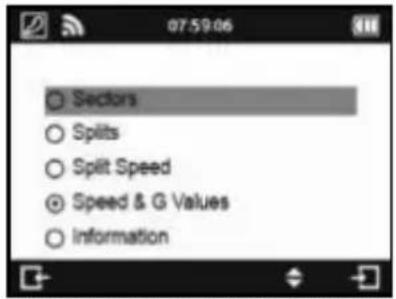 Qstarz LT-Q6000 - Lap Time screen for Circuit Race mode: (tested with Lap with Splits) - 4