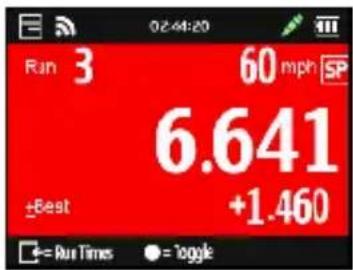 Qstarz LT-Q6000 - ☆ Run me screen for Drag race (tested with speed 0-60mph). - 2