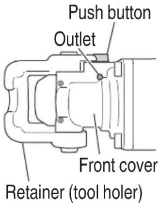 Push button Outlet Front cover Retainer (tool holer)