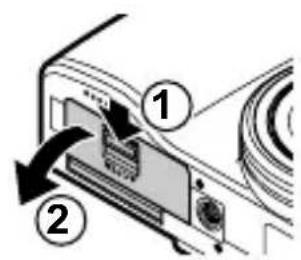Diagram showing a device with labeled parts, including numbered annotations 1 and 2 indicating specific components or functions.