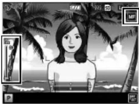 Screenshot of a digital art app interface showing a beach scene with a woman, palm trees, and UI controls for image editing.
