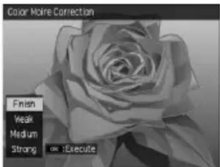 Color Moore Correction Finish Weak Medium Strong ok :Execute