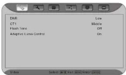DNR CT1 Flash Tone Adaptive Luma Control Low Middle Ort On
